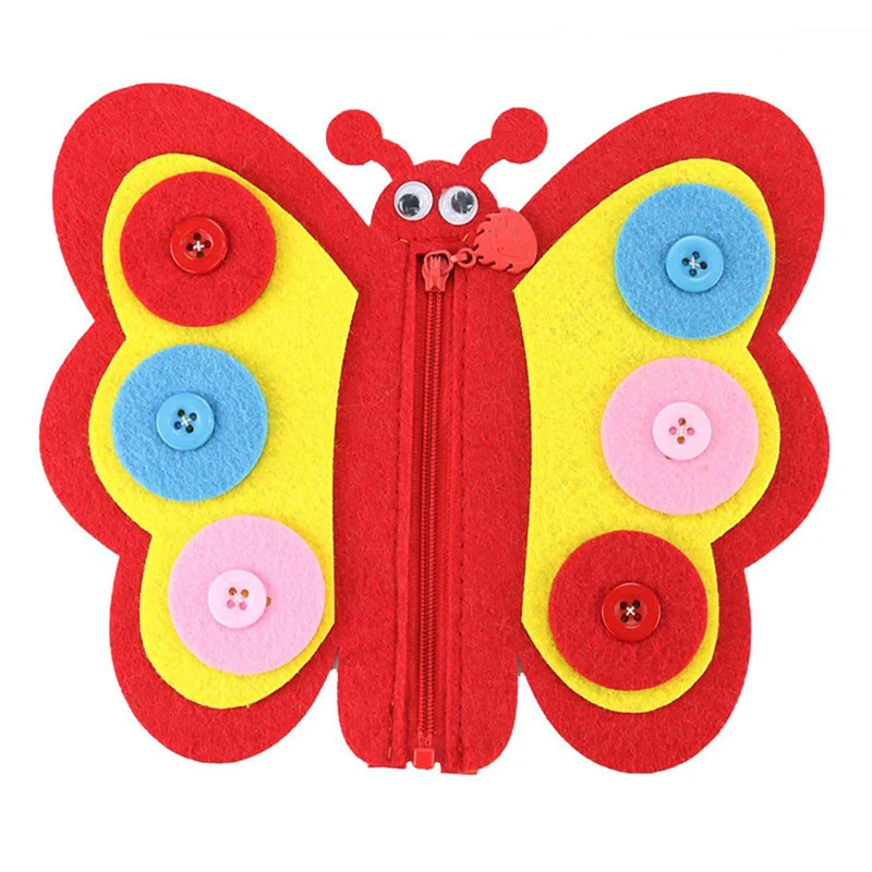 Children Diy Button Early Education Children Toys Montessori Teaching AIDS To Learn Non-woven Fabric Button Up Toy Supplies