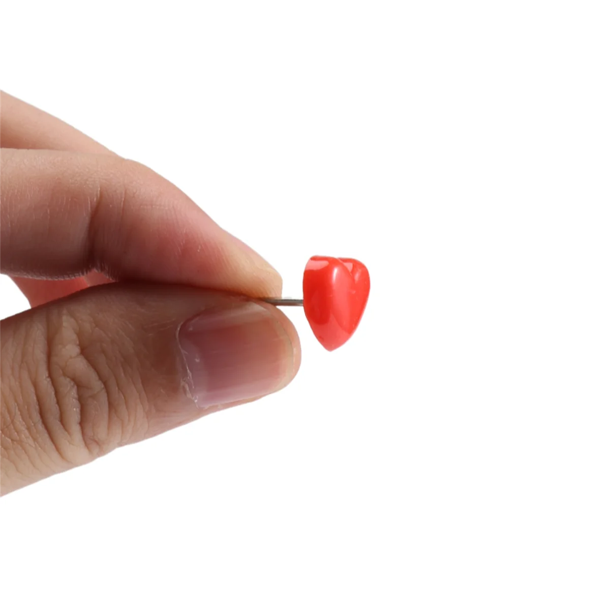 Tablones de anuncios rojos con forma de corazón, tachuelas de pulgar, tachuelas de pared bonitas rosas, decorativas para el hogar y la Oficina, 50 piezas