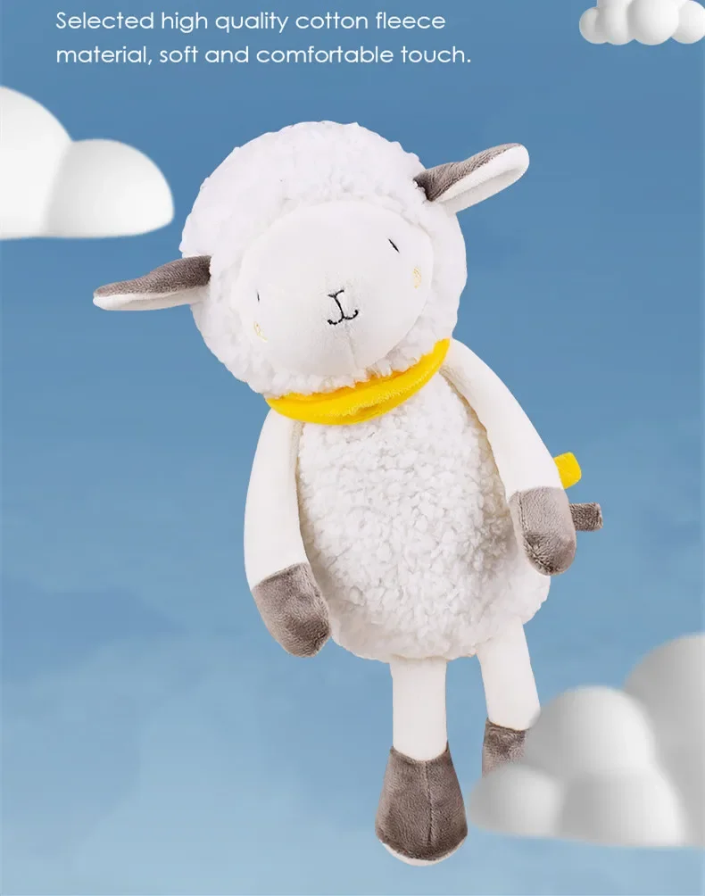 [Funny] Yeanling doll LED Light and music lamb Soothing Doll baby Toys Sleeping doll plush toddler toys birthday gift for kids