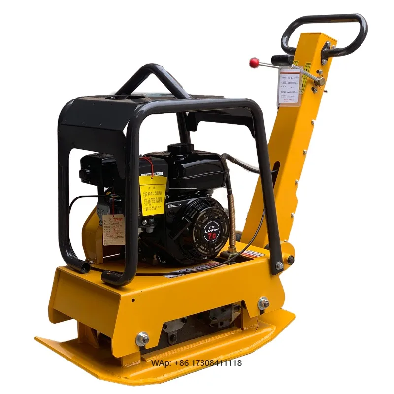 Vibrating Plate Compactor Mobile Mini Road Roller Soil Vibrator Compactor Plate