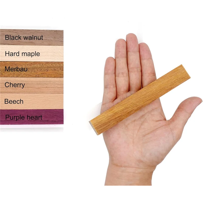 

ABAE-Заготовки для деревянных ручек для токарных ручек-Заготовки для токарных ручек для токарных ручек из заусенцев-черный орех, твердый клен, Мебау, Вишня, Бук, Фиолетовое сердце