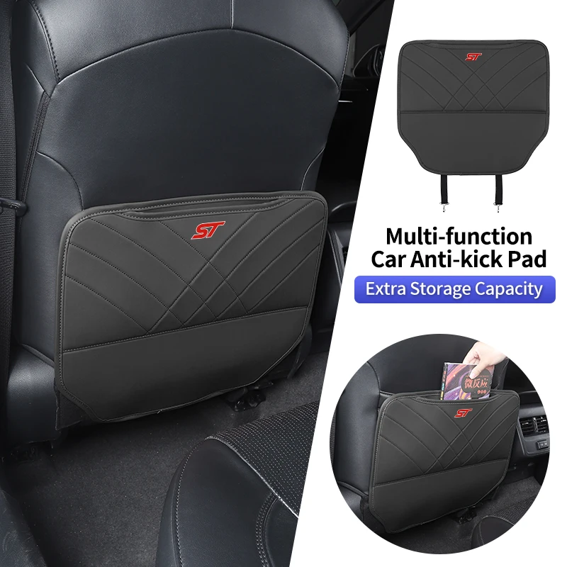 Car Seat Anti Kick Pad Seat Back Protector Auto Interior Accessories For Ford Fiesta Focus Mk2 Mk3 Ranger Mondeo Mk4 S-MAX - view 2