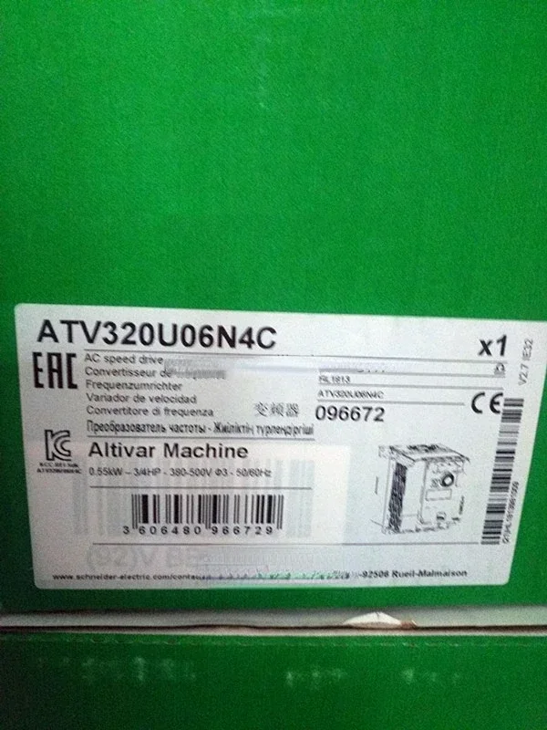 AC speed drive Altivar Machine For ATV320, 0.55kW frequency inverter ATV320U06N4C inverters