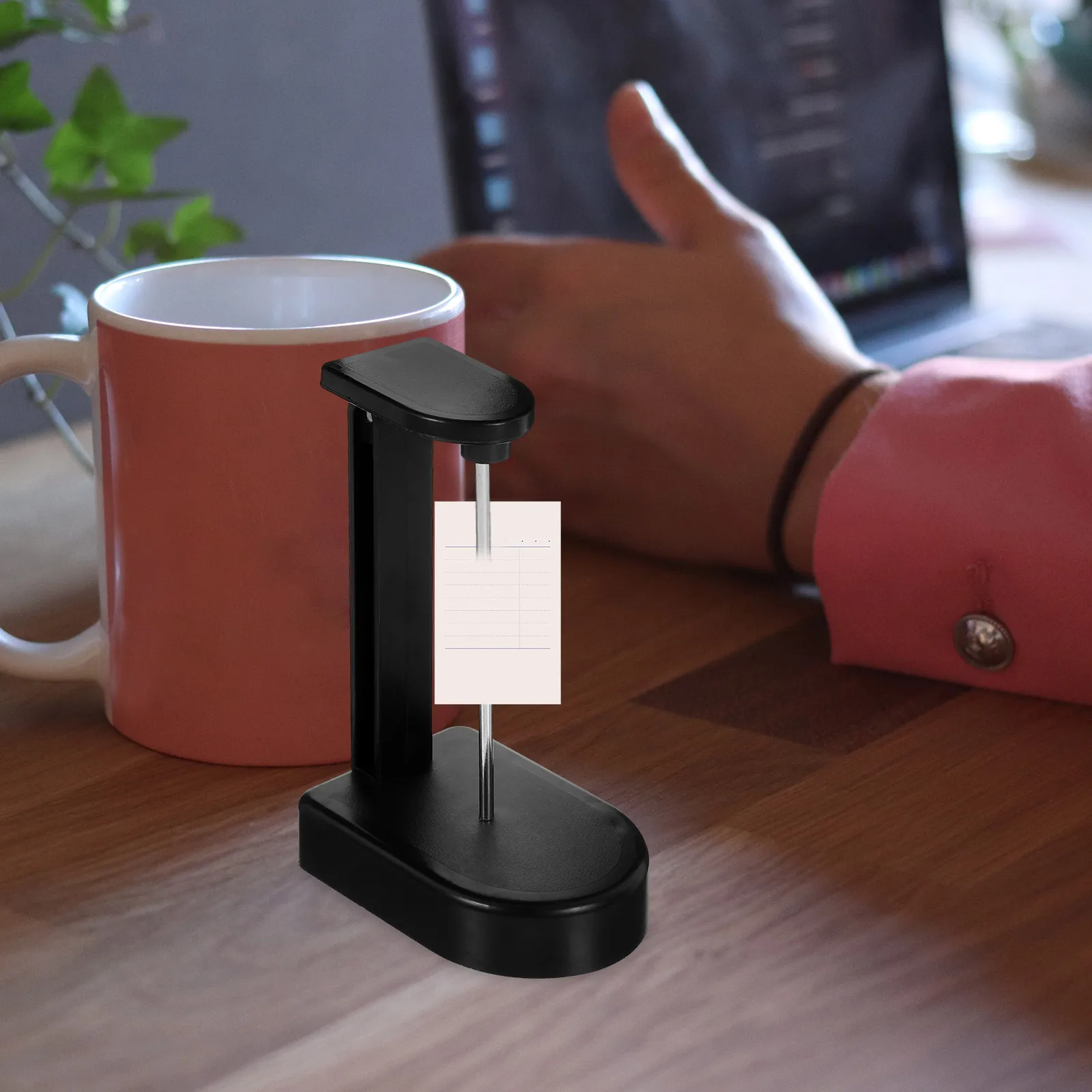 

Smooth Surface Receipt Holder Spike Simple Desk Organizer for Bills Notes Memos in Kitchen Pub