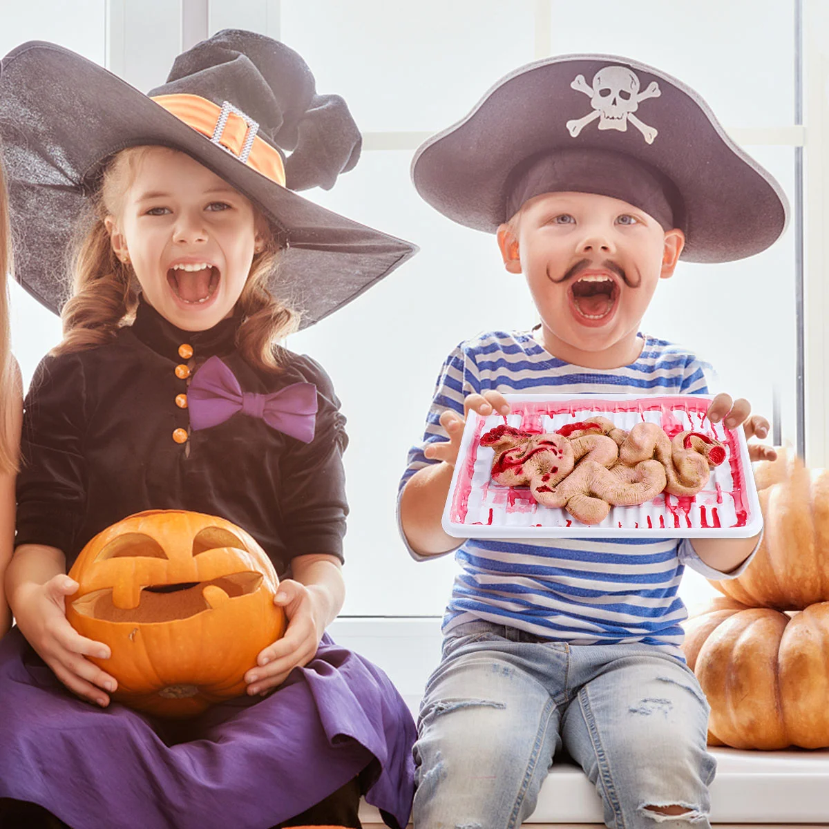 Halloween Large Sausage Lunch Box Intestine Prop Organ Toy Tricky for Decor Toys