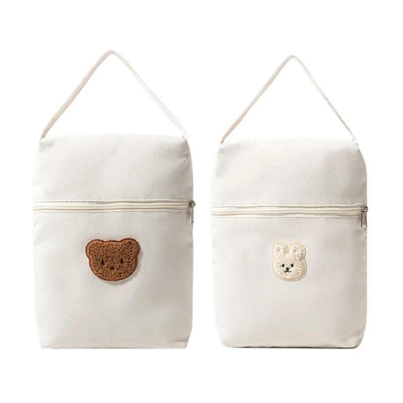 Newborns Baby Diaper Bag Storage Hand Bag Bear Embroidery Strollers Hanging Bag Drop shipping