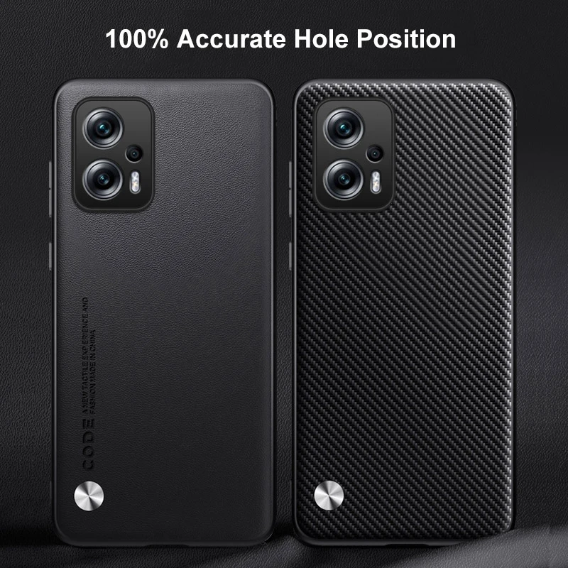 Funda de cuero de lujo para Xiaomi Poco X4 GT, protectora, mate, silicona antigolpes 5