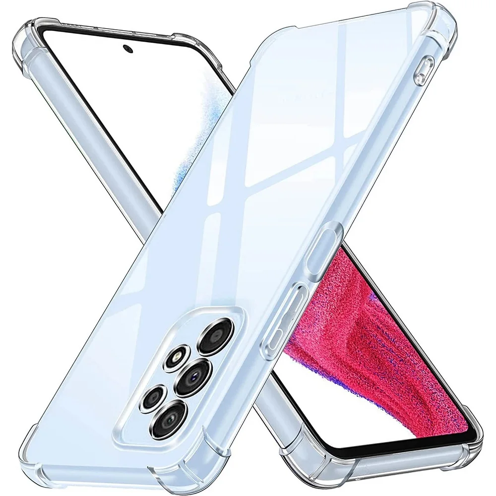 Clear Shockproof Phone Case For Samsung A52 A72 A53 A73 A33 A13 A14 A24 A34 A54 A32 S22 S23 FE S24 Ultra 5G Back Cover