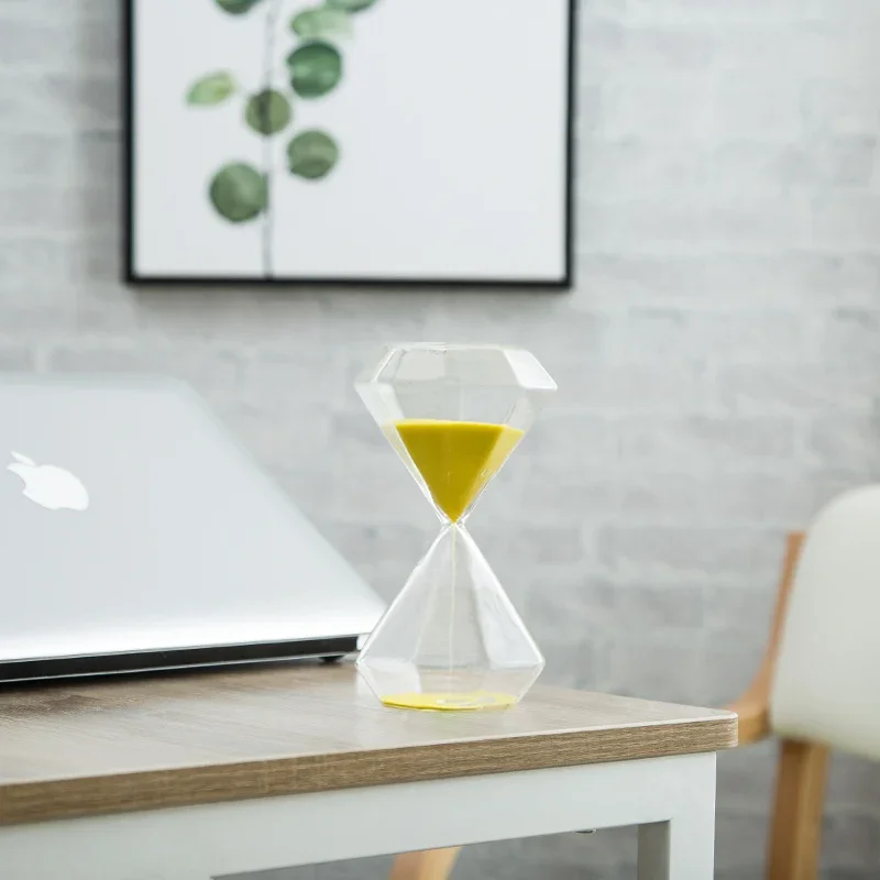 Nordic Style Modern Simple Sand Hourglass Timers Bedroom Study Office Hotel Living Room Decoration Glass Hourglasses Accessories