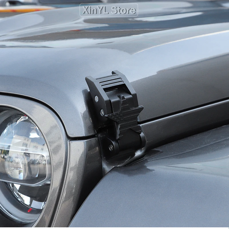 

Замок капота с ключом для Jeep Wrangler JK JL 2007 года и новее, для Jeep Gladiator JT 2018 года и новее, аксессуары