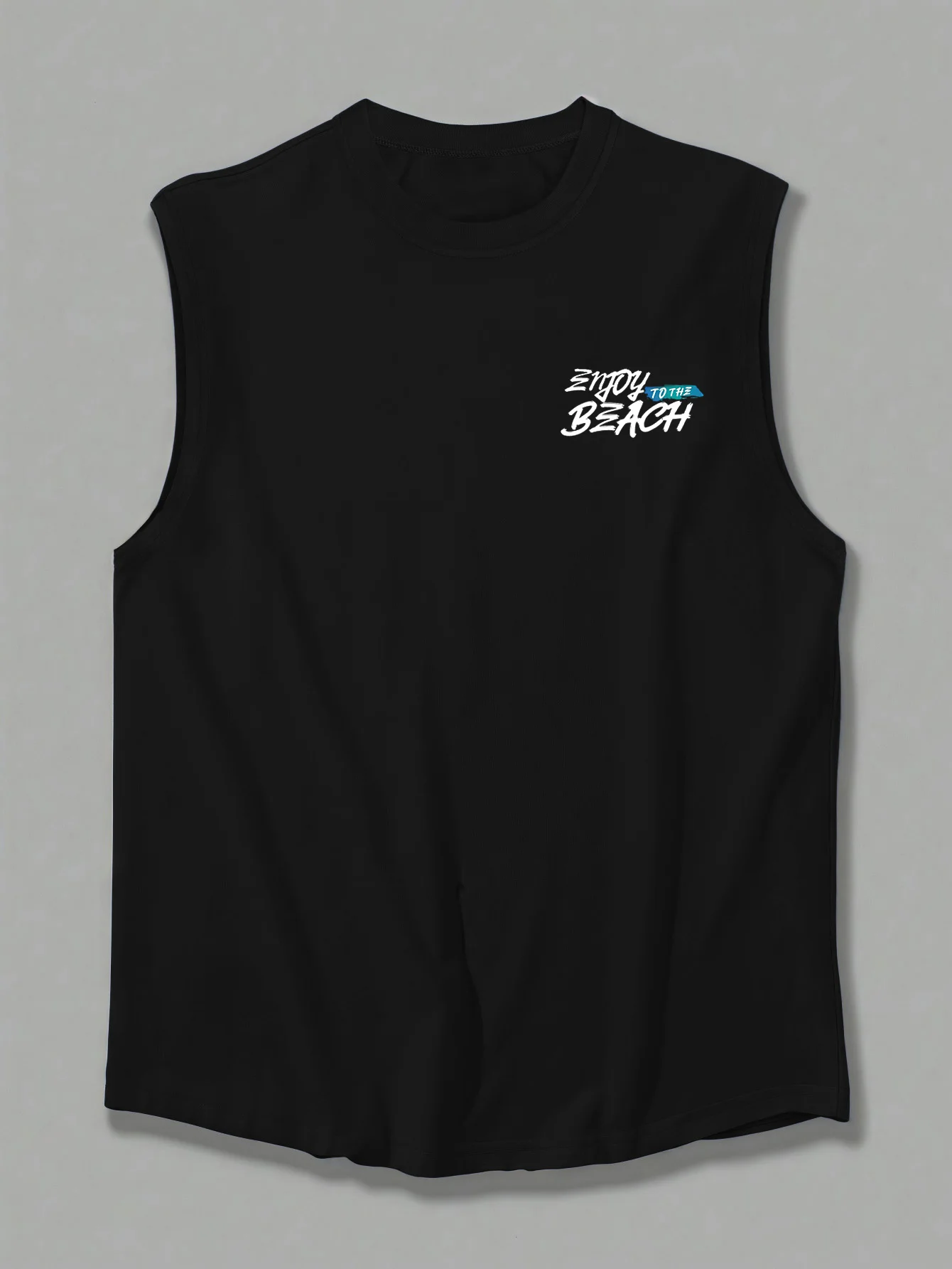 Men Pure Cotton Tank Top Timeless Japanese Retro Basic Wear