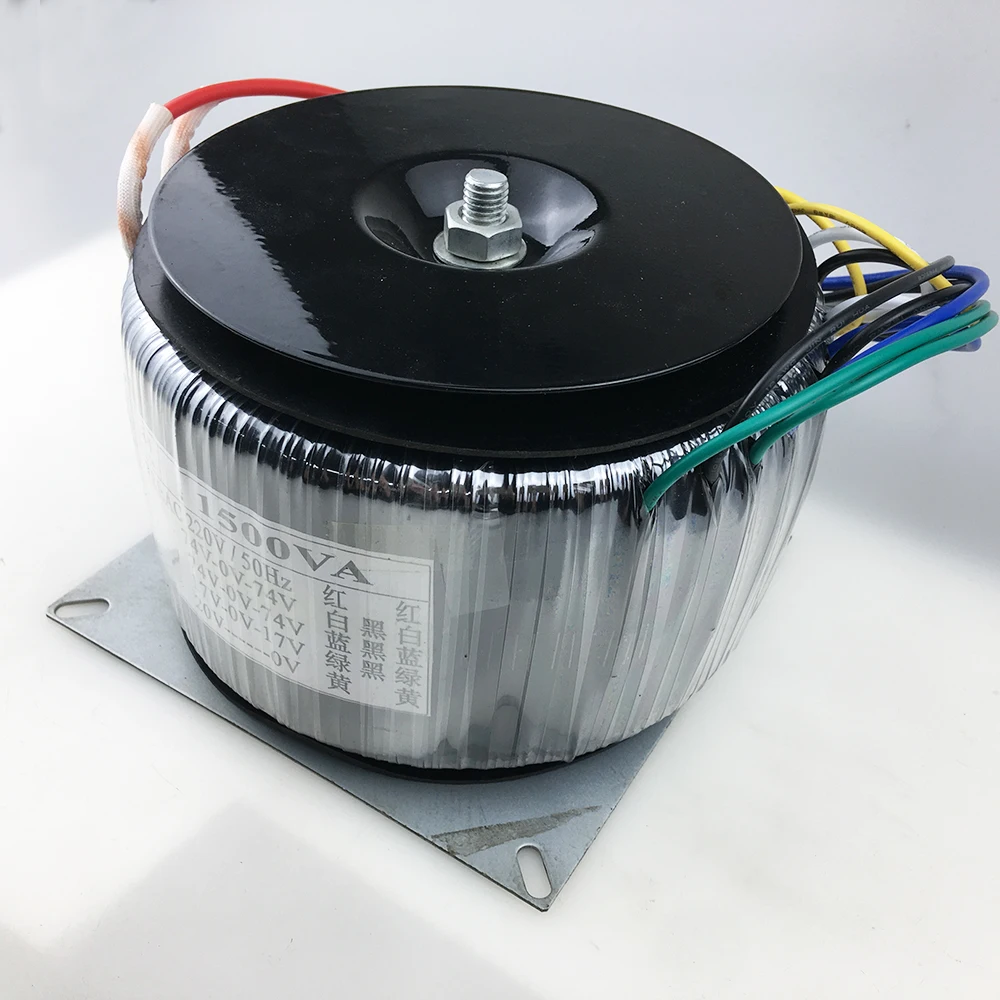 Imagem -03 - Transformador Toroidal 220v para Dupla 74v Dupla 74v Dupla 17v Único 20v Amplificador de Potência Fonte de Alimentação Faça Você Mesmo Acessórios 1500w