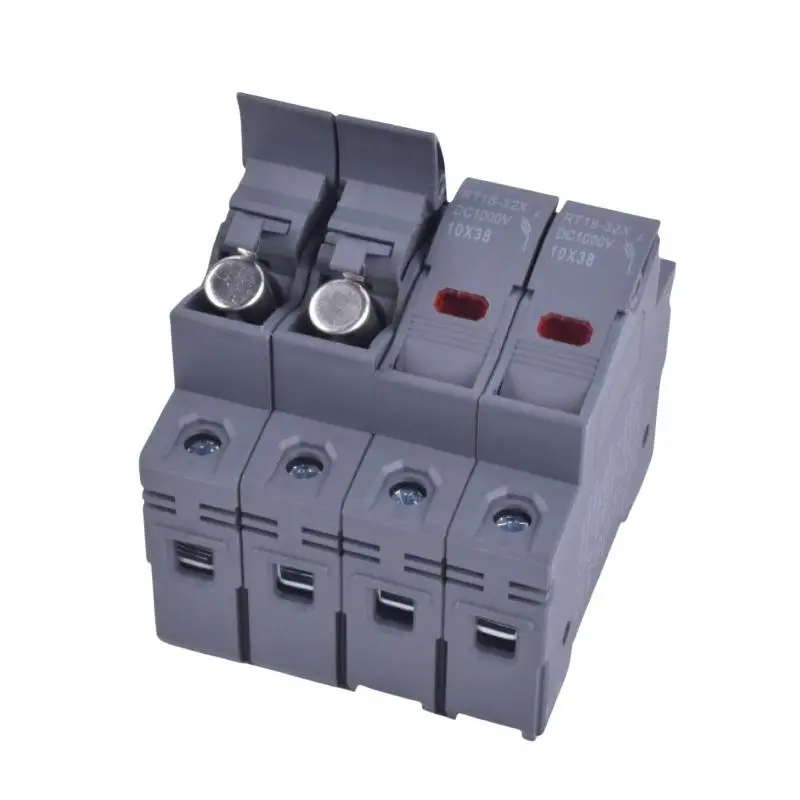 Hot DC1000V Fuse Photovoltaic Combiner Box Fuse10x38mm Fuse Core ZHPV-32 2p Holder High Breaking Capacity Fuses For Solar PV