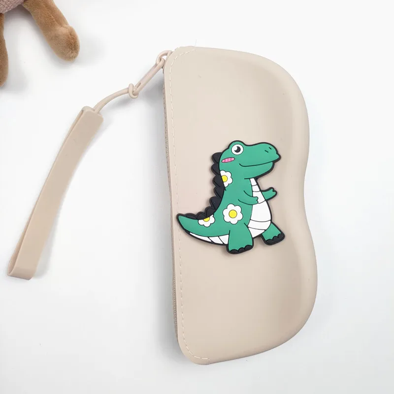 2025 جديد لينة سيليكون سستة نظارات حقيبة تخزين حقيبة مضادة للماء مستحضرات التجميل عملة حقيبة الحال بالنسبة للنساء الفتيات لون الحلوى الغبار Gi