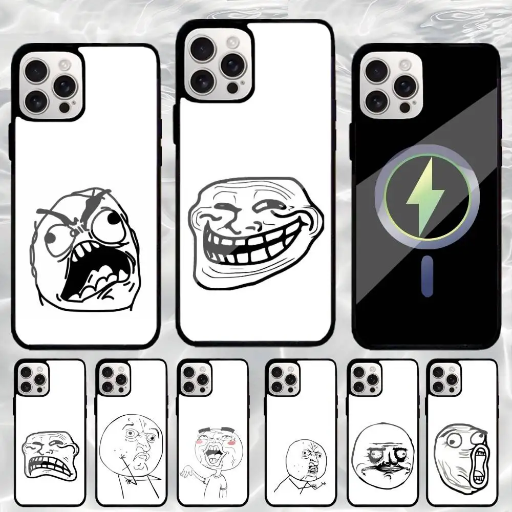 

R-Rage C-Comics Funny Phone Case For iPhone17,16,15,14,13,12,11 Plus,Pro Max Magnetic For Magsafe Wireless Charging