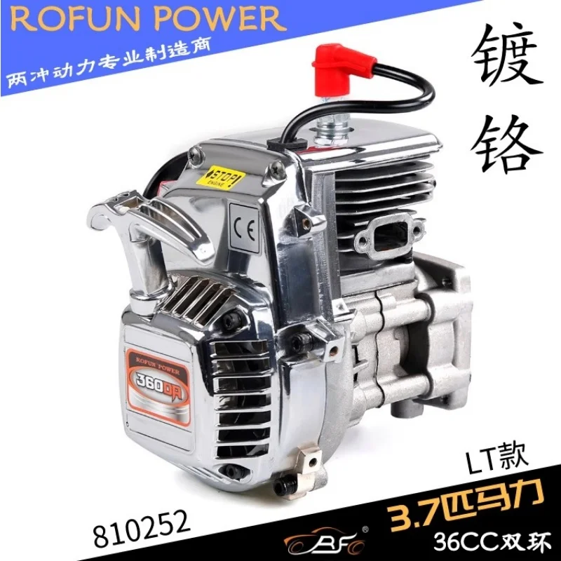 ROFUN Baja 1/5 telecomando per auto 5B/LT motore a due tempi 36cc cromato CNC power