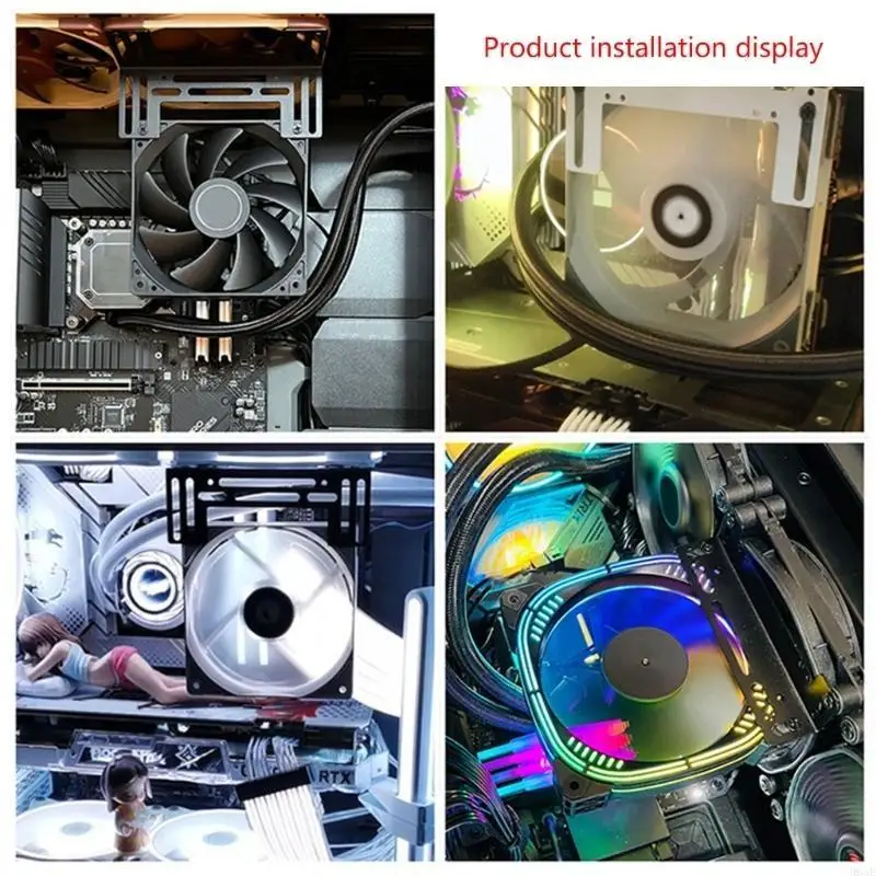 

96GE Easy to Use Cooling Fan Bracket Simple Mounting Support 8cm/9cm12cm Fan Easy Installation Expansion Connectings Rack