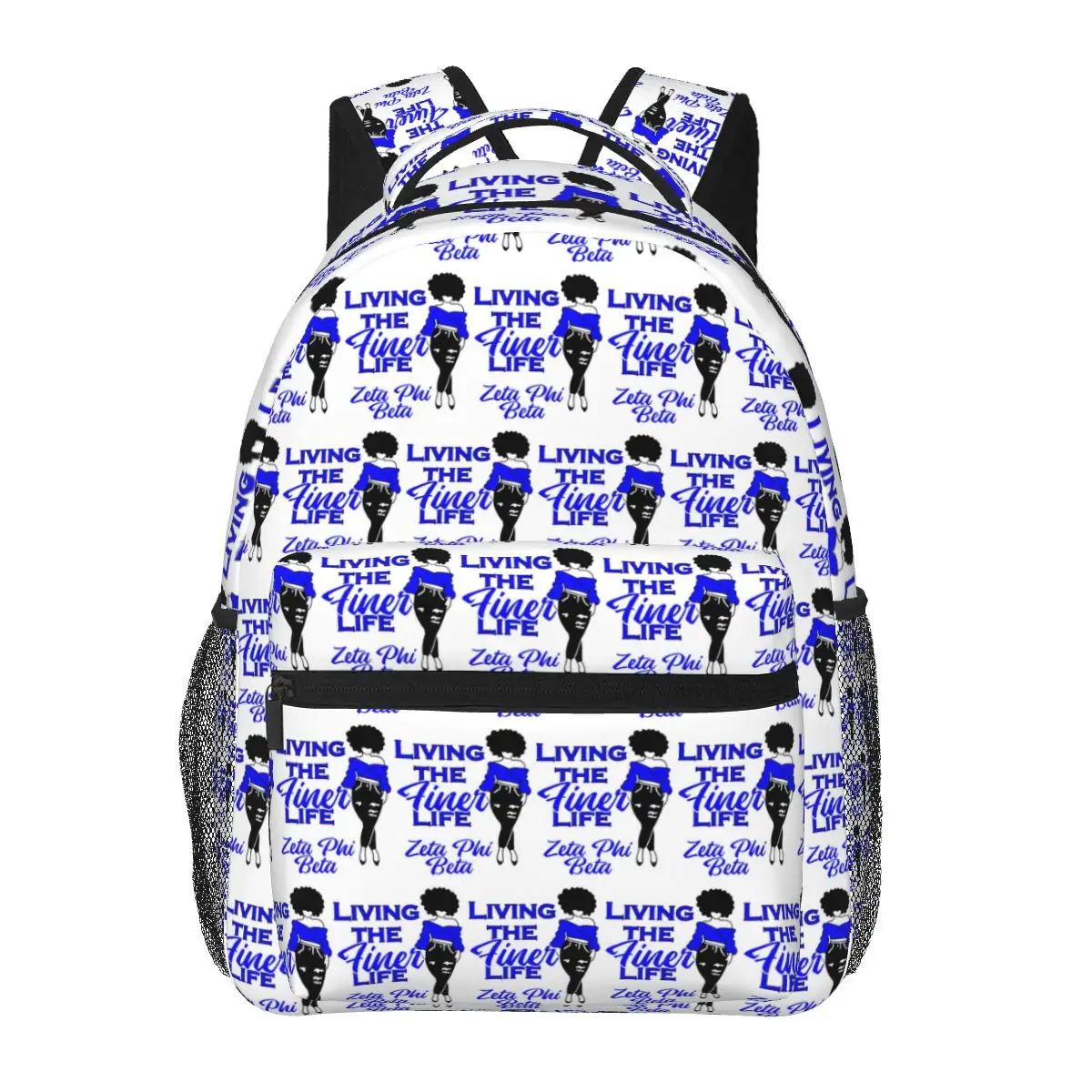 

Zeta Phi Beta Sorority Logo Student Backpack School Bag Hiking Travel Daypack for Boys Girls Fashion Bookbag Shoulder Bags