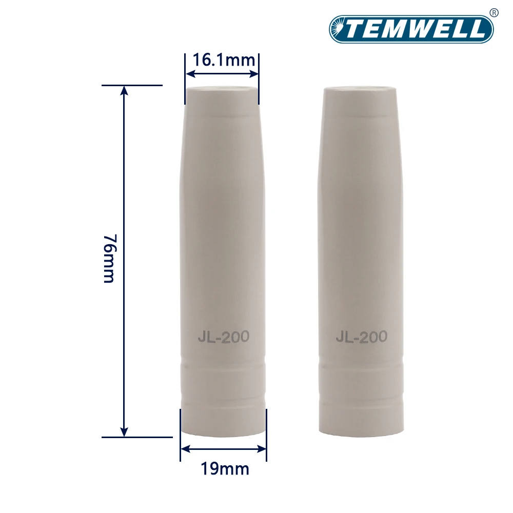 Imagem -03 - Temwell-mig Pistola de Solda Ponta Mondstuk Shell Cup Ajuste para Modelos Co2 Acessórios Arco 200a