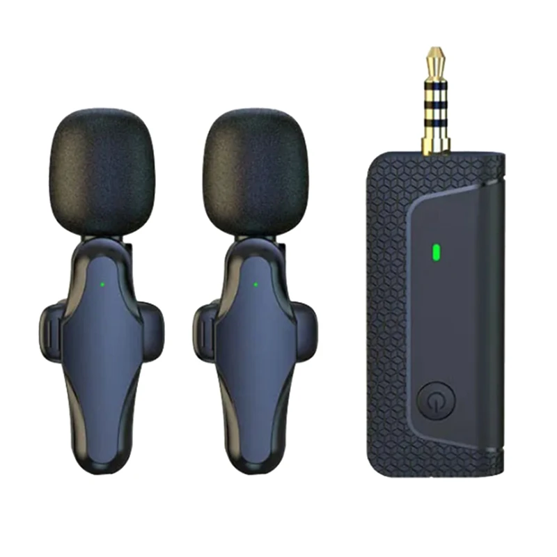 K35pro Wireless Microphone Lavalier Microphone For Camera Cell Phone Recording Video Speaker Headset Durable Easy To Use