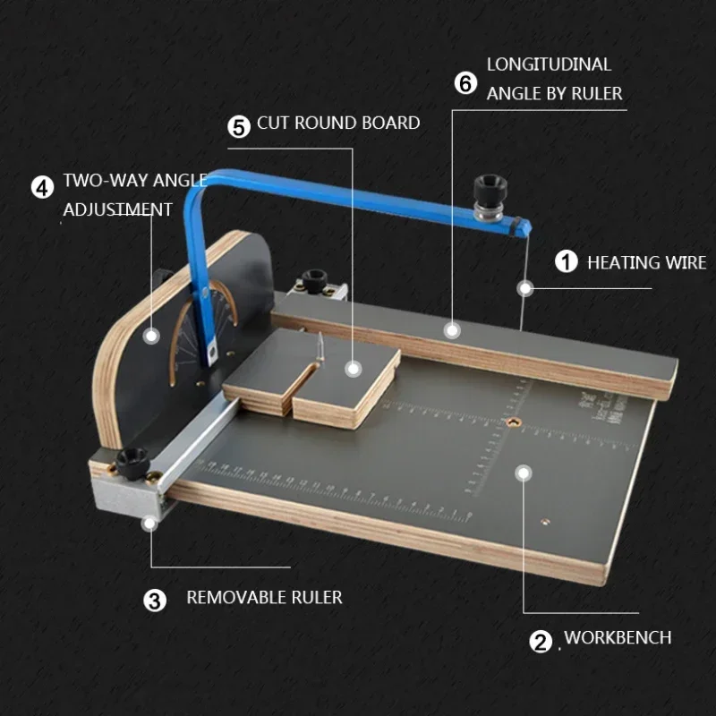 KD-6 Electric Heating Wire Cutting Table Lightweight Polystyrene Foam Pearl Cotton Household Heat Cutting Machine Hot sales