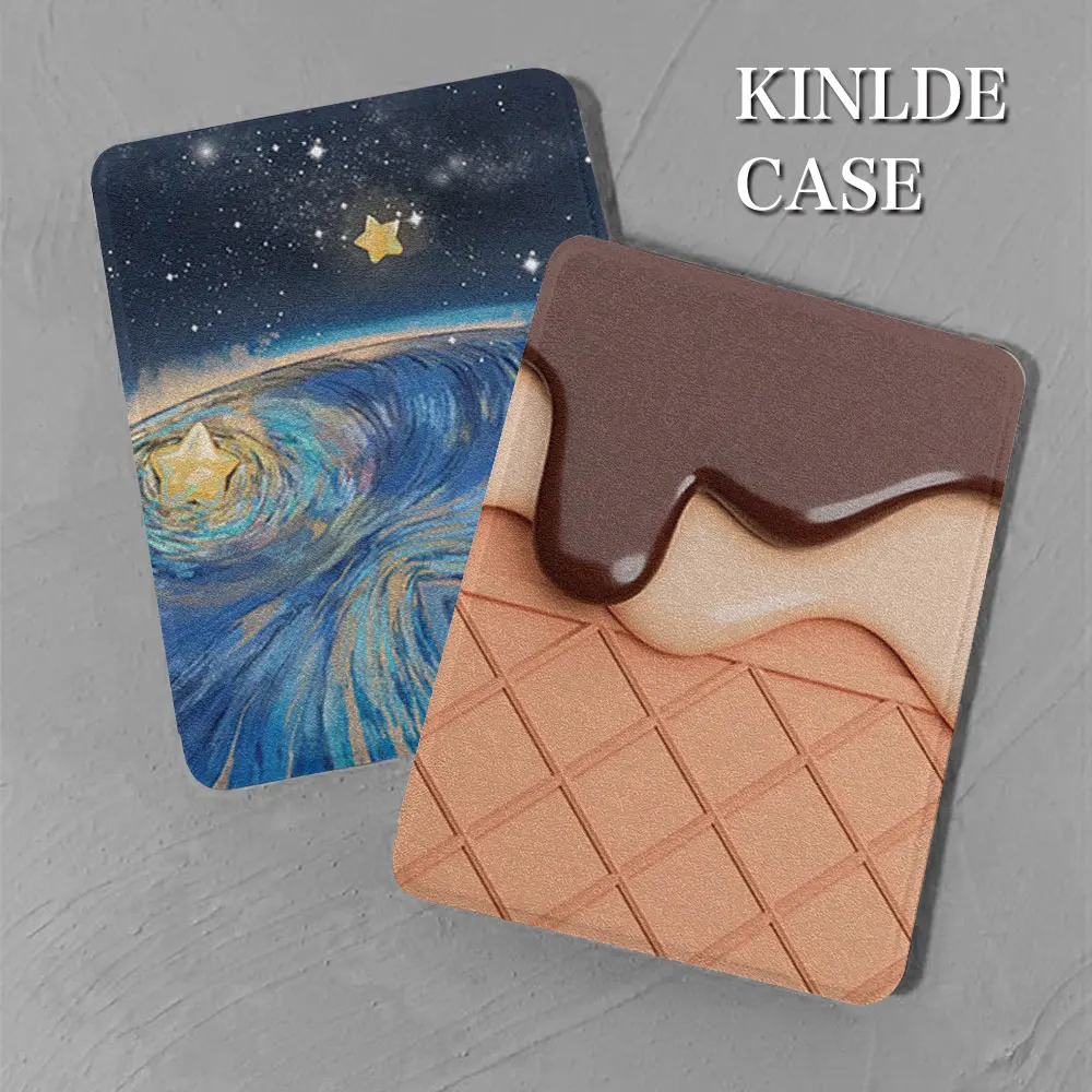 

kindle case paperwhite5th simple pattern TPU leather case 2022kindle 11th 10th 9th generation Oasis 2 3 funda 2021