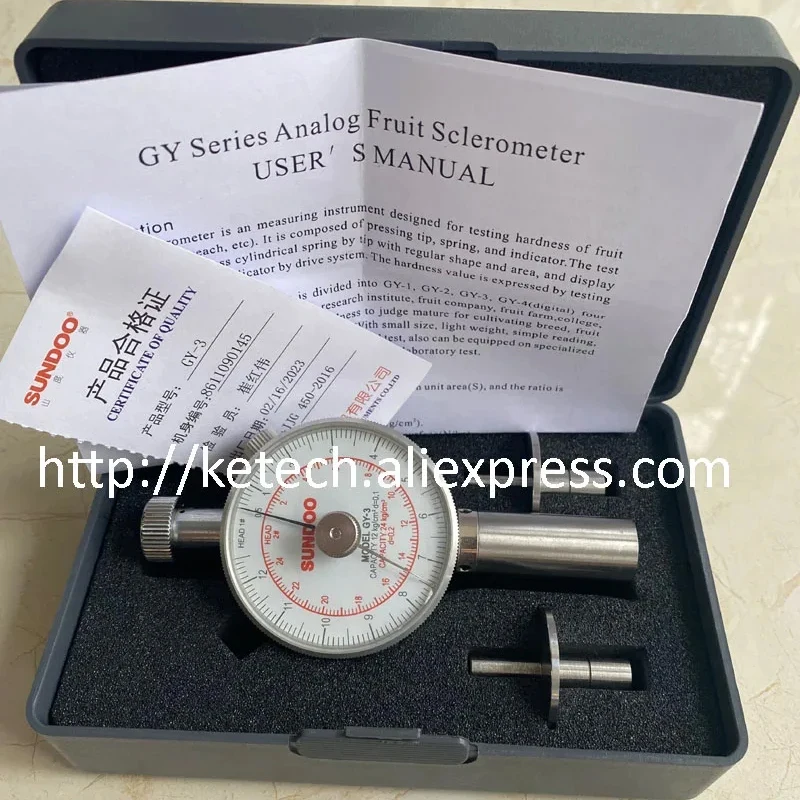 

Sundoo GY Series Apples, Pears, Strawberries Analog Fruit Sclerometer Durometer