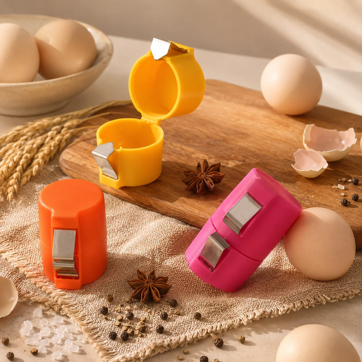 Meal Prep Eggs - Cortador de Cáscaras de Huevo, Abridor
