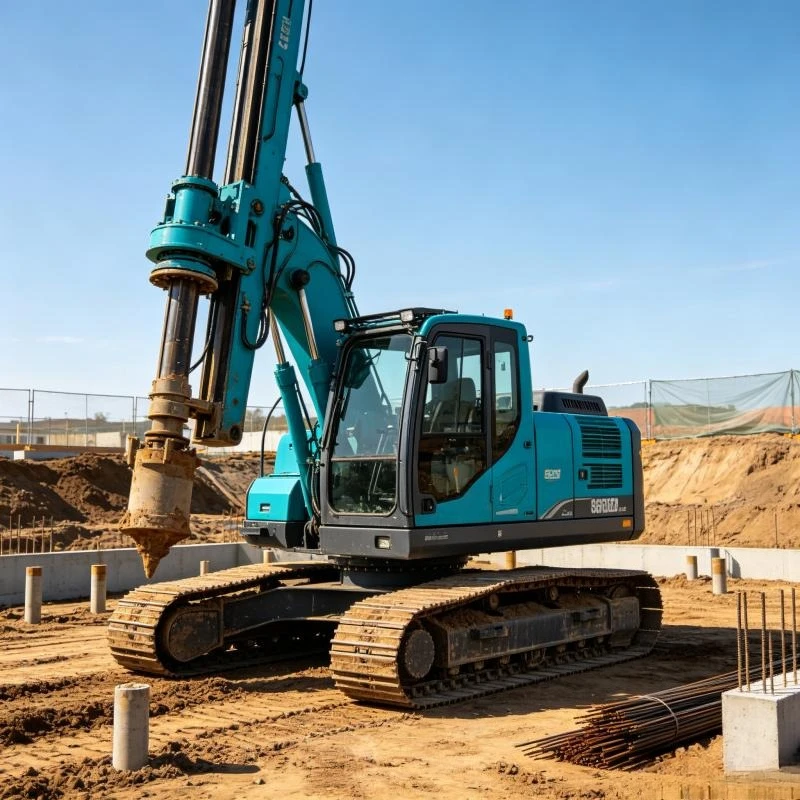Crawler Mounted CFA Rotary Drilling Rig 30m 50m 70m Deep Foundation Hydraulic Piling Machine Construction Equipment