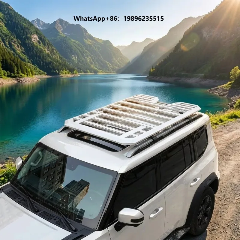 SUV Car Roof Platform Rack Aluminum - Multi-Function Cargo Holder for Outdoor Camping Luggage Tent Lightweight Heavy Duty