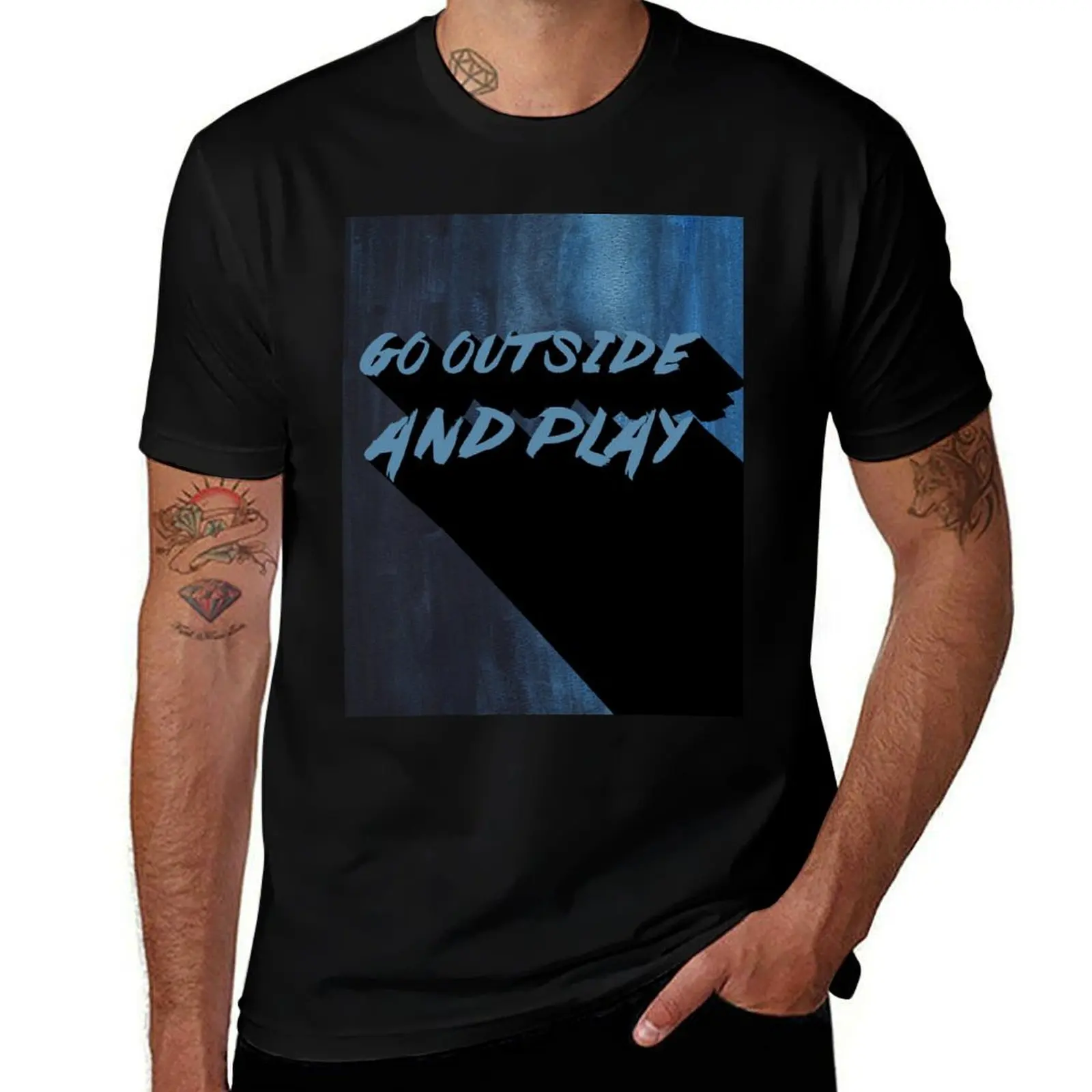 

GO OUTSIDE AND PLAY T-Shirt oversized t shirt custom t shirt mens big and tall t shirts