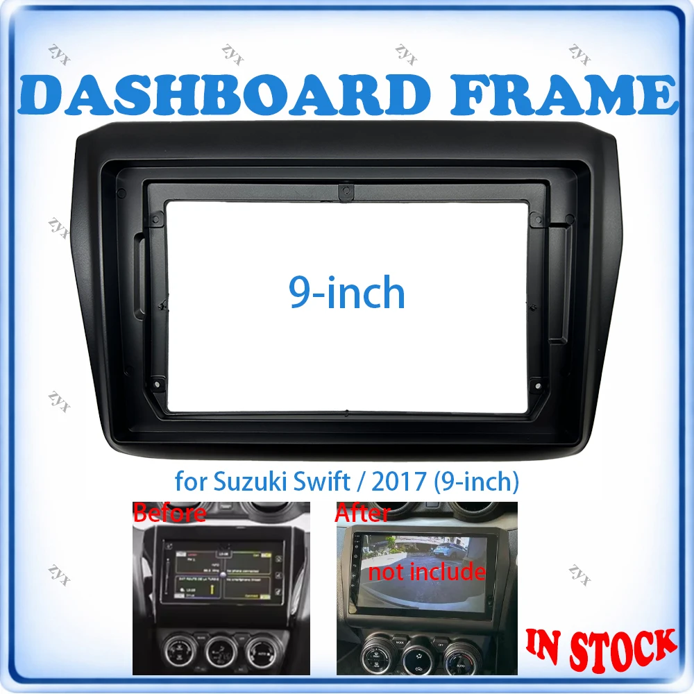Car Radio Fascia Frame For Suzuki Swift 2017 9 inch Wiring Harness Power Cable Car Accessories Plug & Play