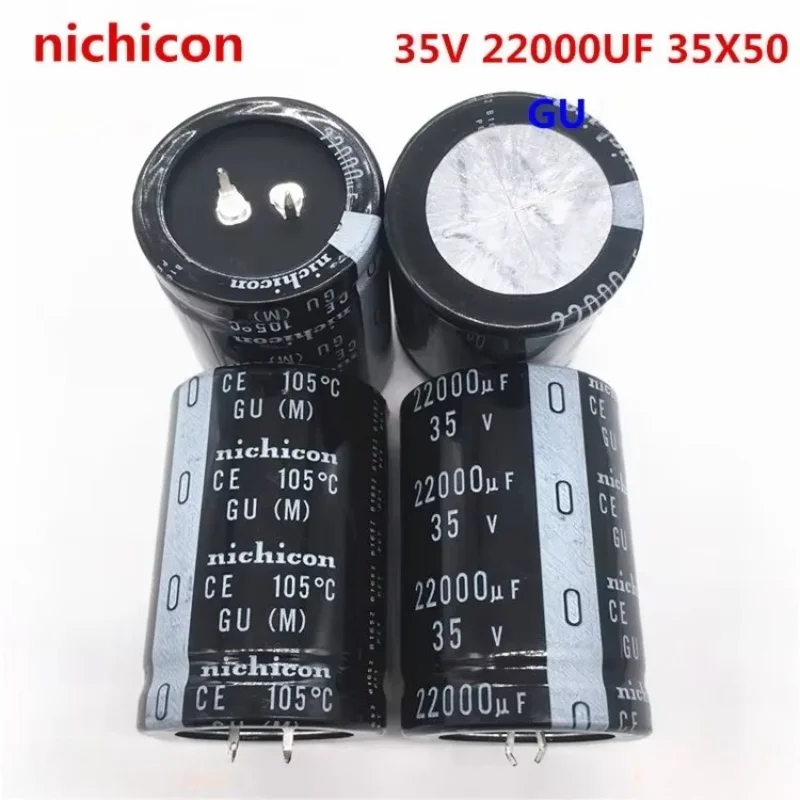 

2 шт./5 шт. 22000 мкФ 35 В Nichicon GU серии 35x50 мм 35 В 22000 мкФ защелкивающийся электролитический конденсатор питания