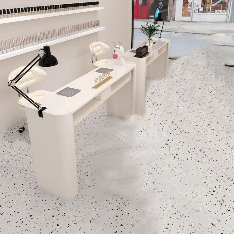 

Nail Table Manicure and Chairs Set Professional Equipment Manicure Desk Client Table for Nail Beauty Salon Furniture Nail Tables