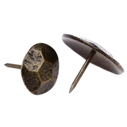 10pcs Furniture Hardware Vintage Style Bronze Turtle Back Decorative Upholstery Nail Jewelry Gift Box Sofa Decorative Tacks Stud
