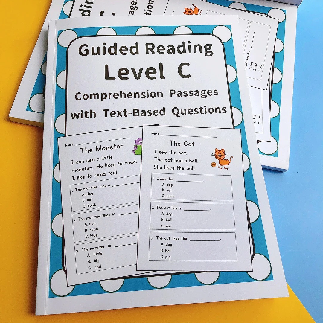 

Support Point Reading Guided Reading Practice Level C Comprehension Passages with Text-based Auestions Learning English