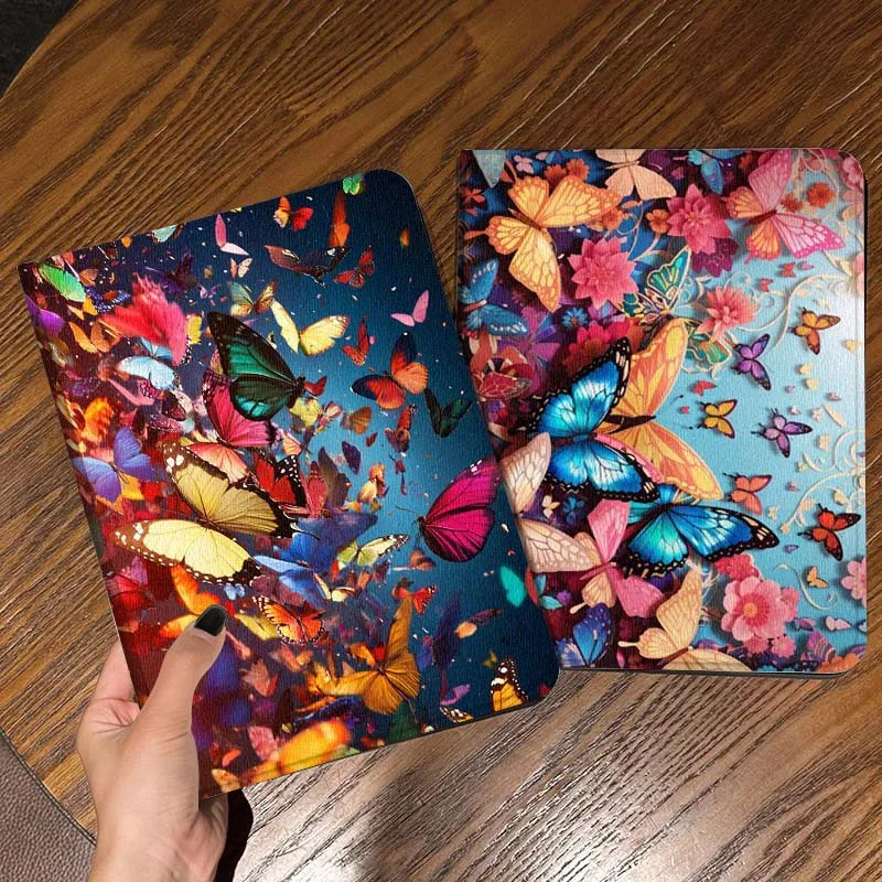 

Colorful Butterfly Sky Pattern Tablet Case For Apple iPad Air Pro mini 1 2 3 4 5 6 7 8 9 11 M2 M3 M5 M4 5th 6th 7th 10th