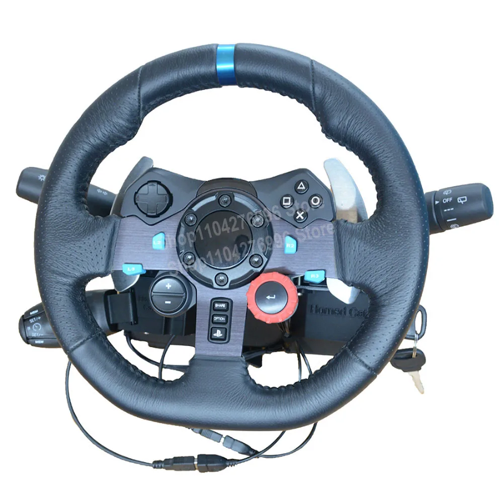 Symulator wyścigów kierownica kierunkowskaz wycieraczka automatyczne odbicie wyłącznik zapłonu w czasie jazdy dla Logitech G25 G29 G27 G920 — zdjęcie produktu 2