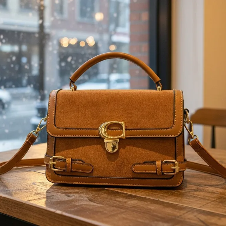 

Premium Commuter Diagonal Straddle Bag, Women's Daily Versatile Handbag, Trendy Retro Small Square Bag