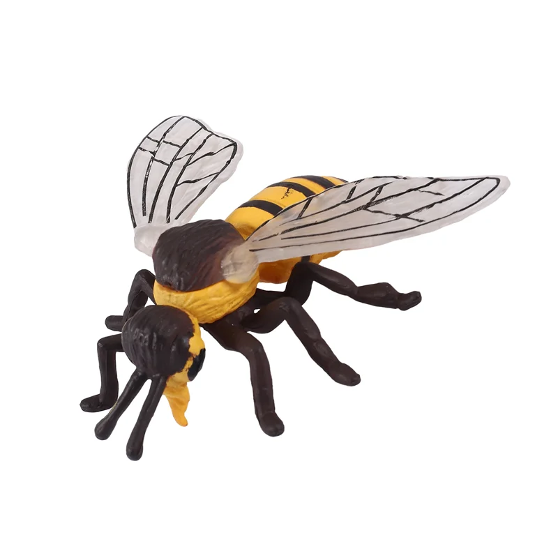 WOWFU-Pack Of 4 Insect Figurines Life Cycle Of Honey Bee Realistic Insects Figures  Educational Science Model