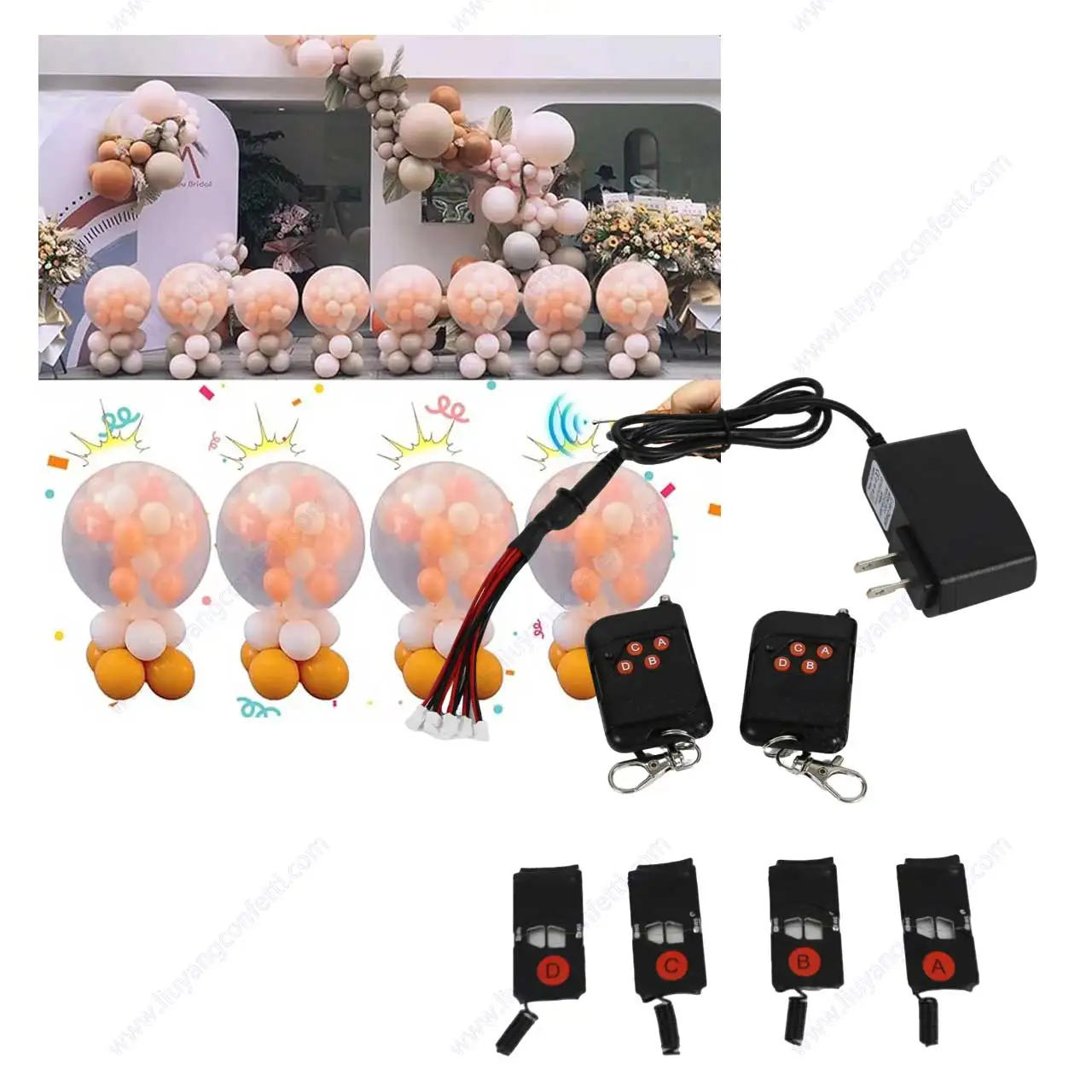 Balloon Blast Machine Exploding Kit Stage Party Decoration Wedding Birthday Baby Shower New Year Christmas 8 12 Channel Remote - Image 5