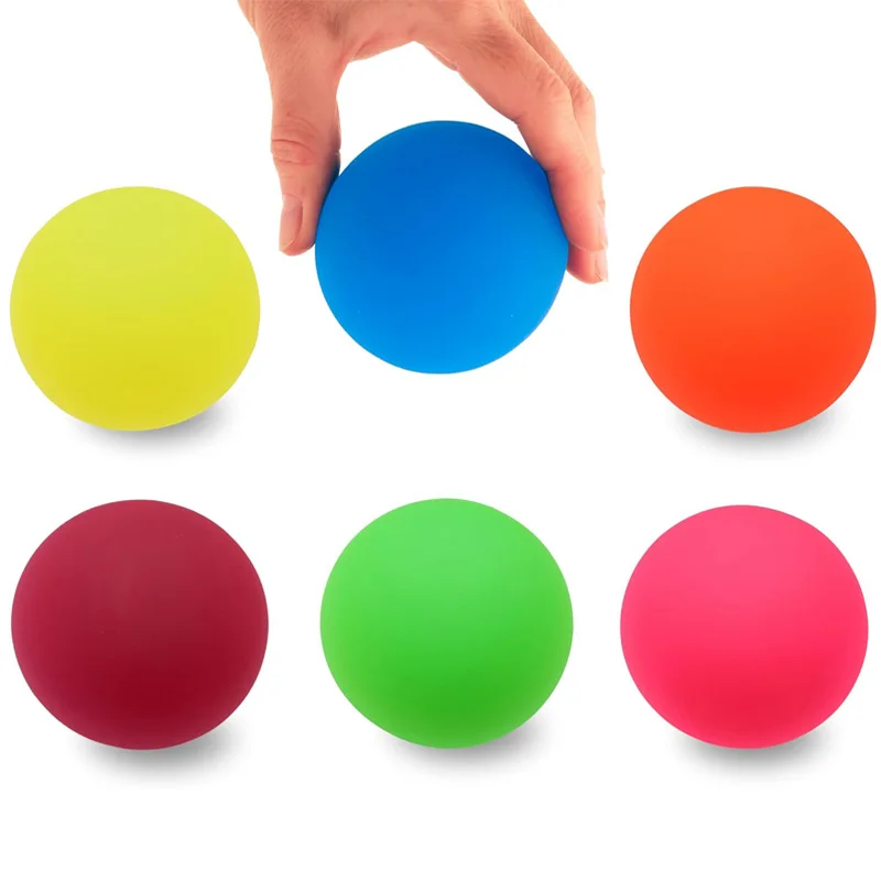 1PCS Large High Bouncing Balls 55MM Luminous Toys Glow In The Dark Party Favors Carnival Birthdays Gifts For Teens Boys Girls