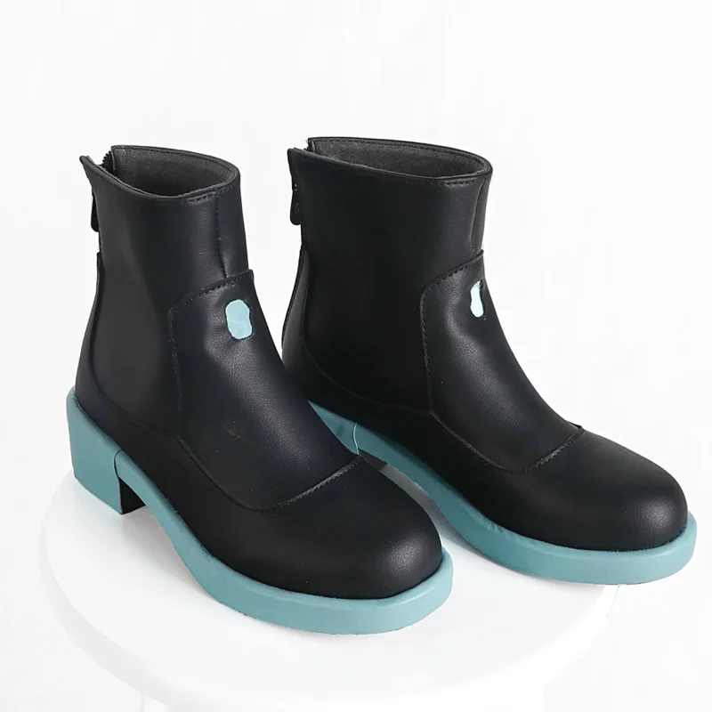 

36-43 in stock Vocaloid Miku cosplay shoes VOCALOID cosplay Miku cosplay boots unisex rode play custom shoes