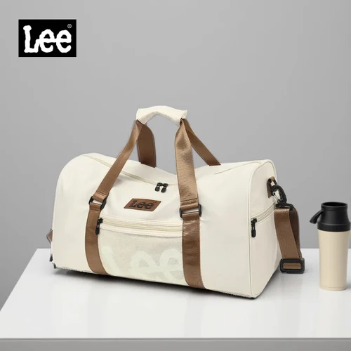 Imagen 1 del producto LEE-Bolsa de lona inteligente para gimnasio con compartimento para zapatos, bolsa húmeda seca, impermeable, de gran tamaño, para entrenamiento deportivo, equipaje de viaje
