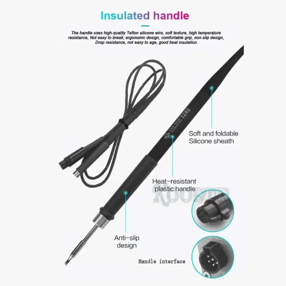 OSS T245 Soldering Station 130W 3S Heating Solder Paste Wire With C245 Soldering Iron Tip For Mobile Phone Repair Welding Tool