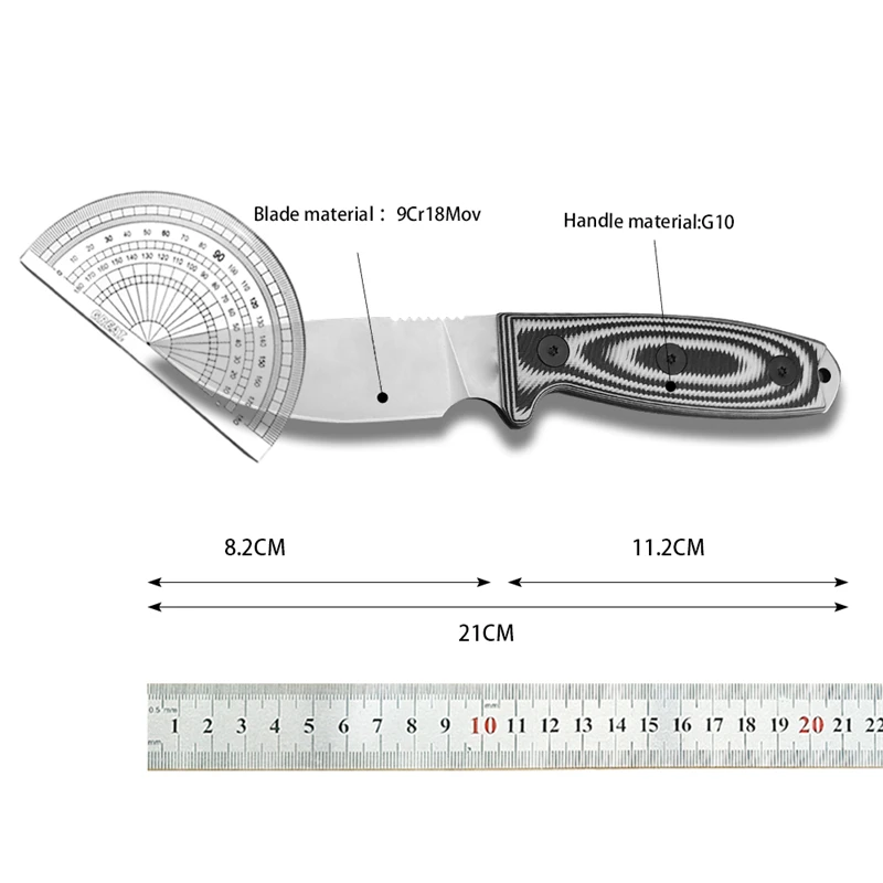 ESEE-3 Rowen tactical small straight knife convenient hunting and cutting 9Cr18Markov blade survival and rescue tool fixed knife