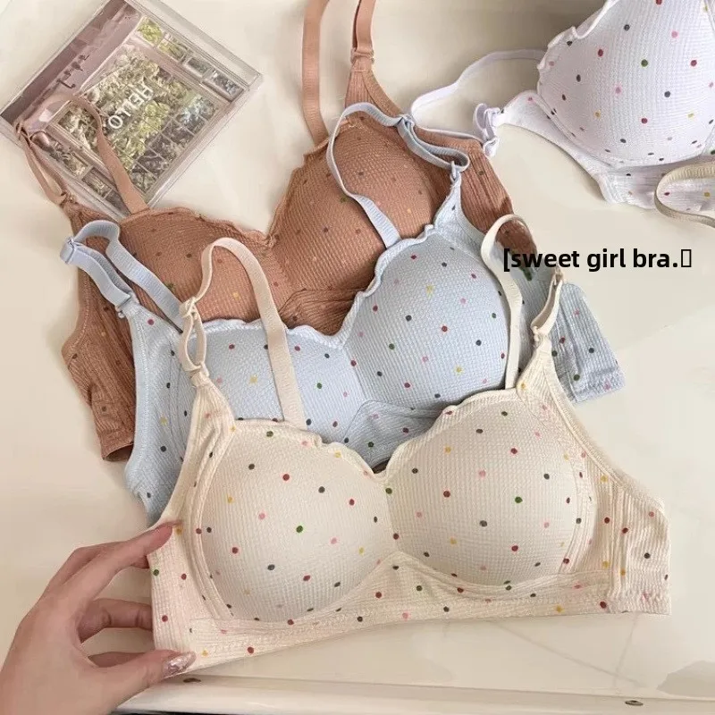 No Steel Ring Push Up Underwear For Women Soft Support Anti-sagging Bra Thin Breathable Comfort Bralette Sexy Female Lingerie