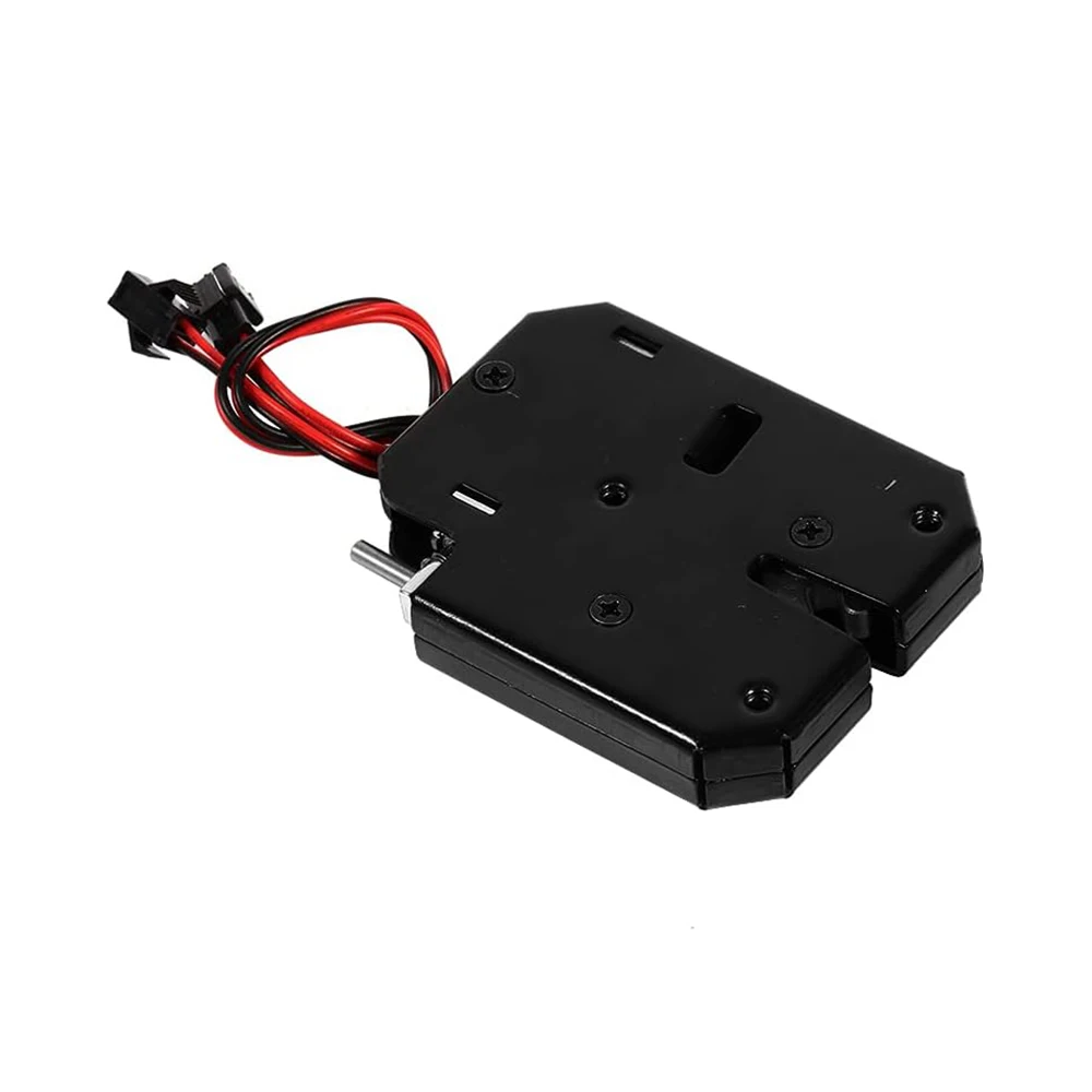 

Electromagnetic Electric Control Mini Electric Bolt Lock Latch DC 12V 2A Carbon Steel Black Cabinet Lockers Solenoid Drawer Door