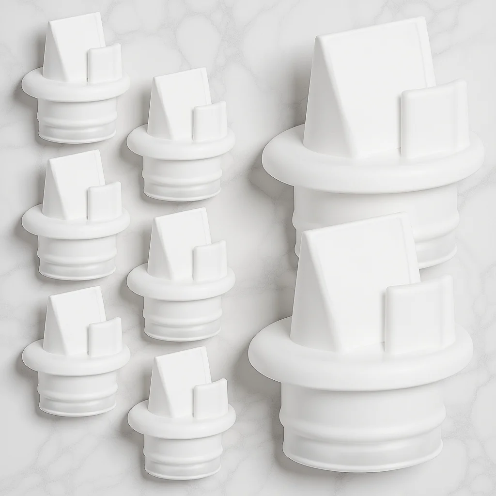 

8pcs Silicone Breast Pump Duckbill Valve For Electric Manual Pump Smooth Milk Collection Counterflow Design Frosted Surface Bpa