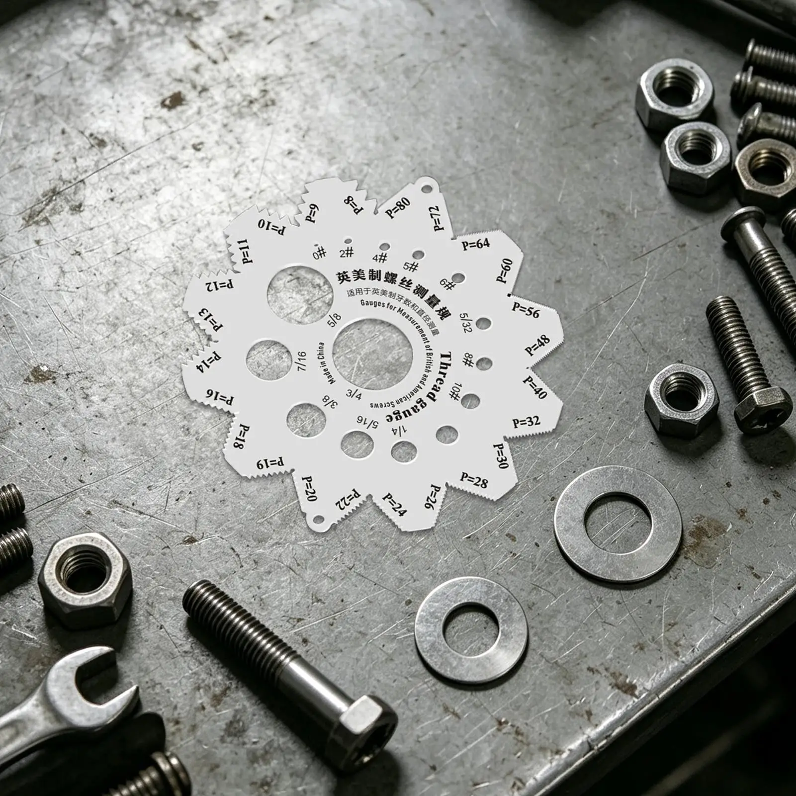 integrated forged thread pitch ruler made of stainless steel deliver precise measurement data for metric imperial us standard
